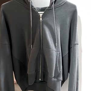 Super soft oversized grey hoodie from Abercrombie and fitch, like new